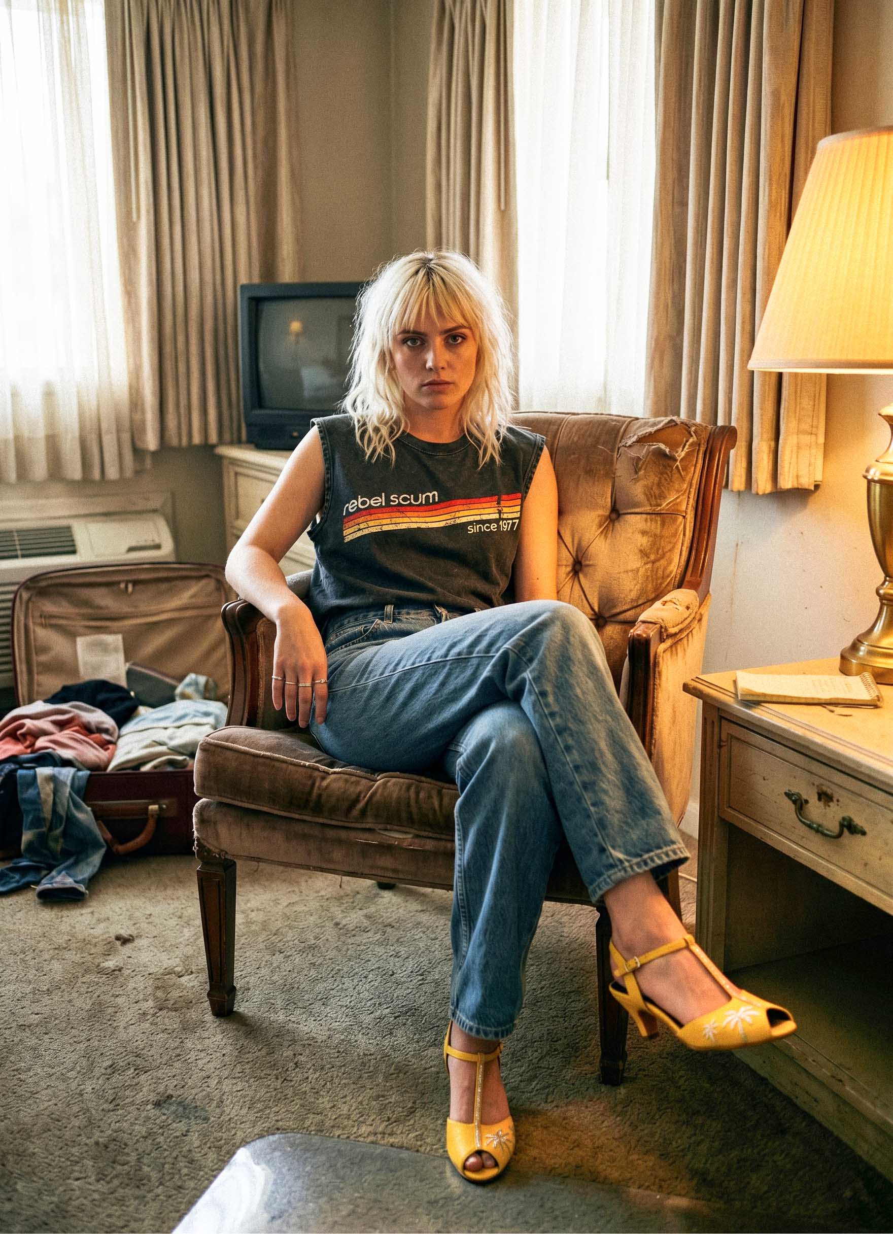 Aha - Jaune Titi et Glitter Champagne | Patricia Blanchet