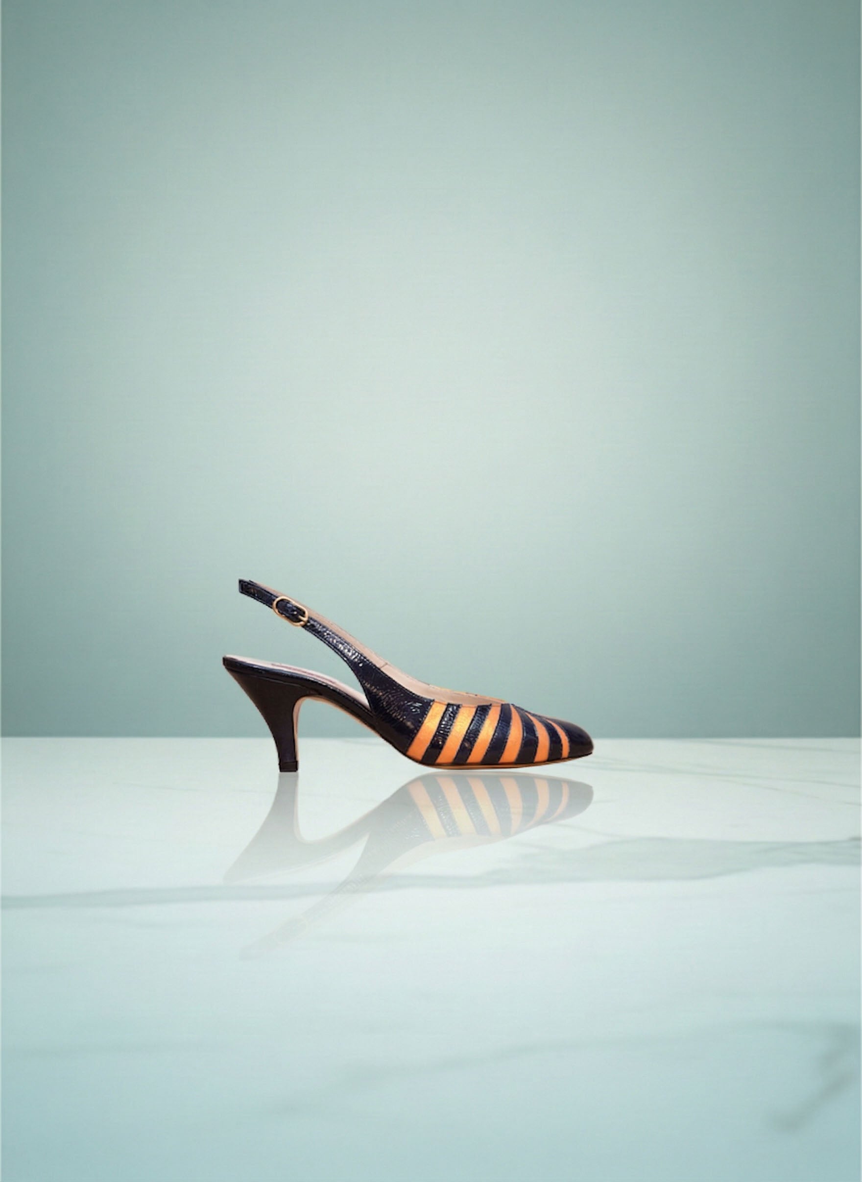 Anatola - Vernis Bleu Marine et Orange | Patricia Blanchet