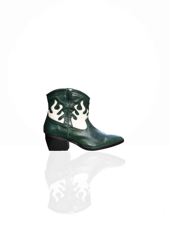 California - Cuir Verni Frelon Vert