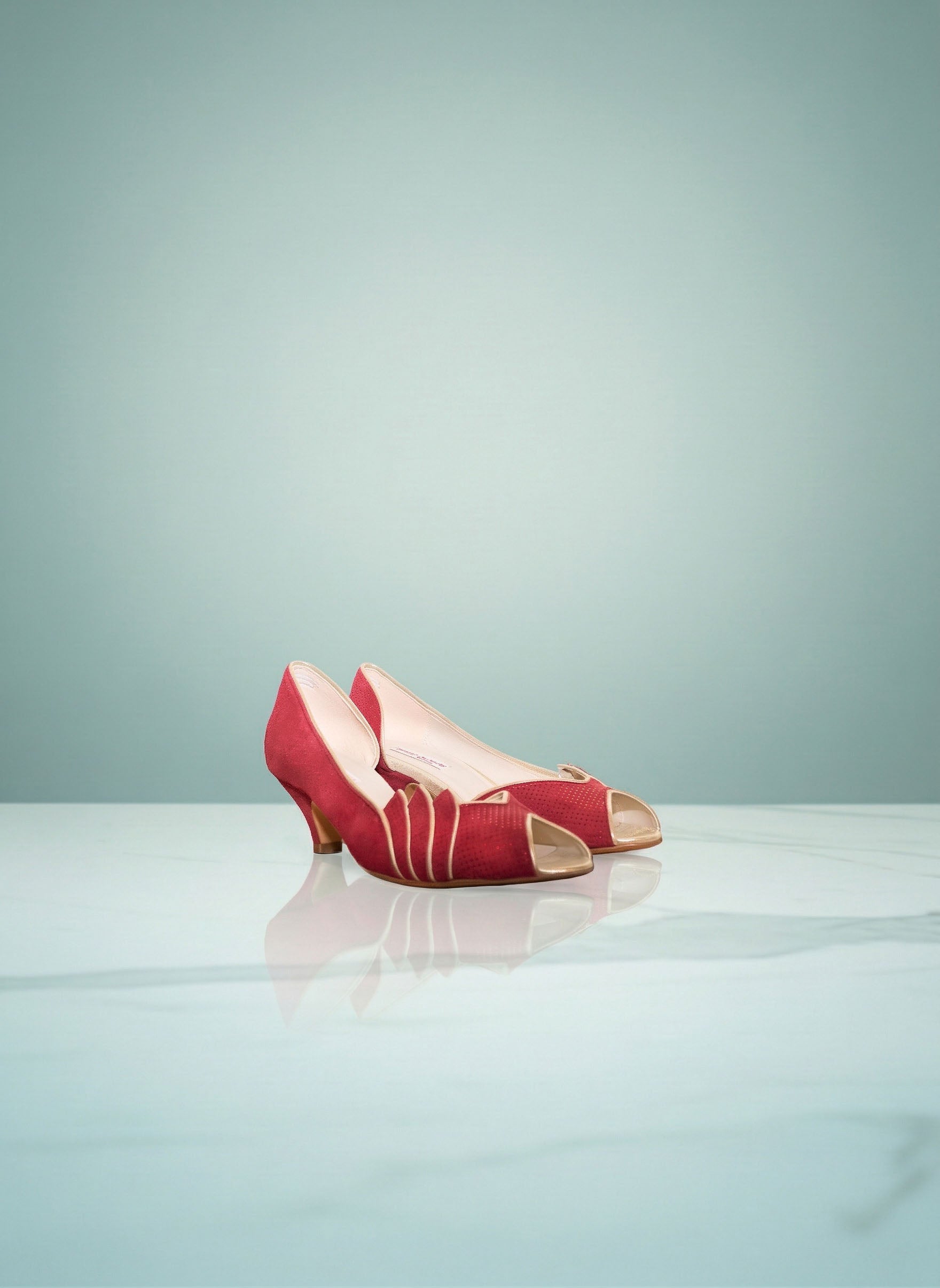 Cocotte - Cherry Red and Champagne Rhinestones | Patricia Blanchet