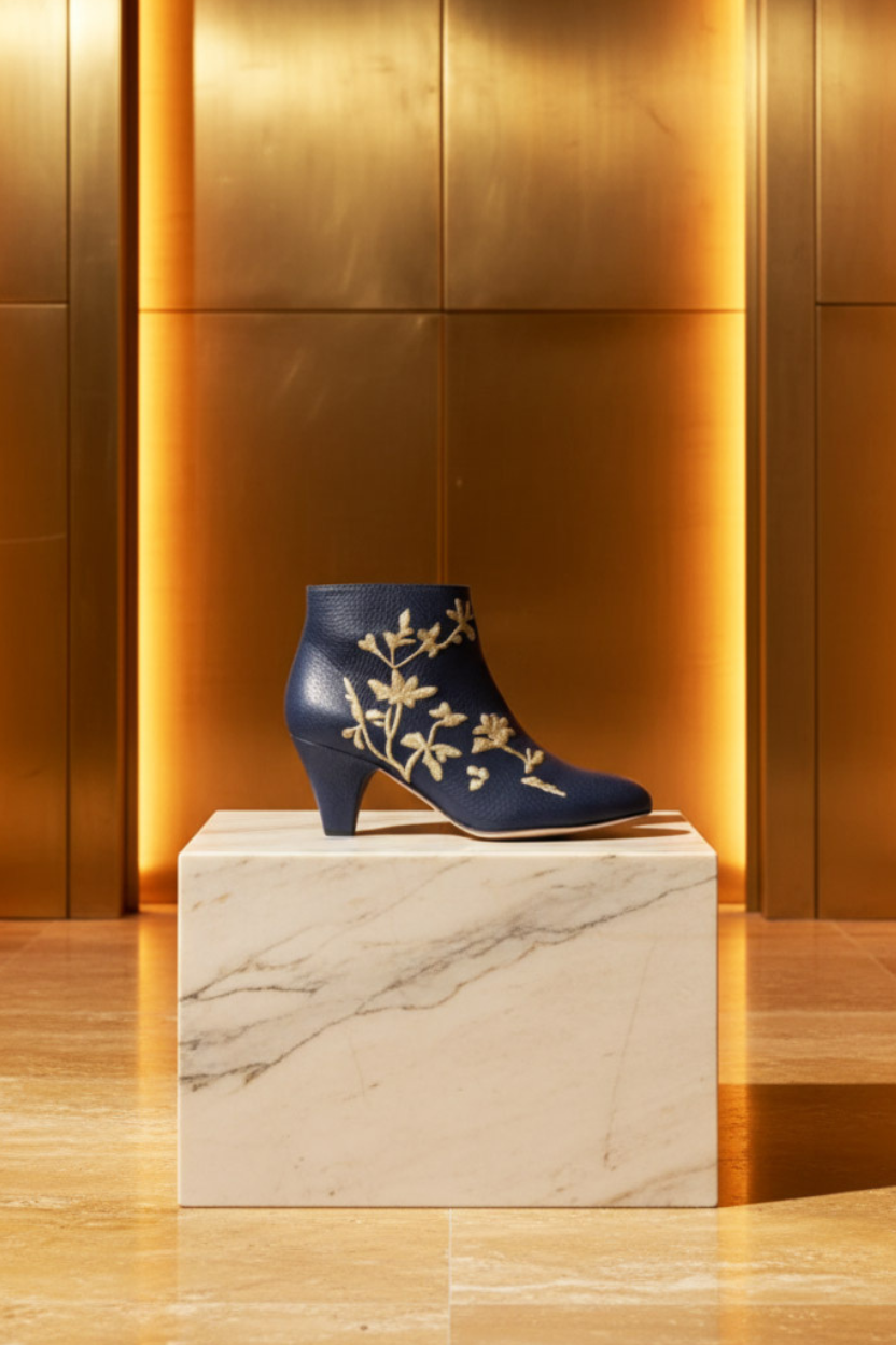 Colbert - Imprimé Métal Bleu Nuit | Patricia Blanchet