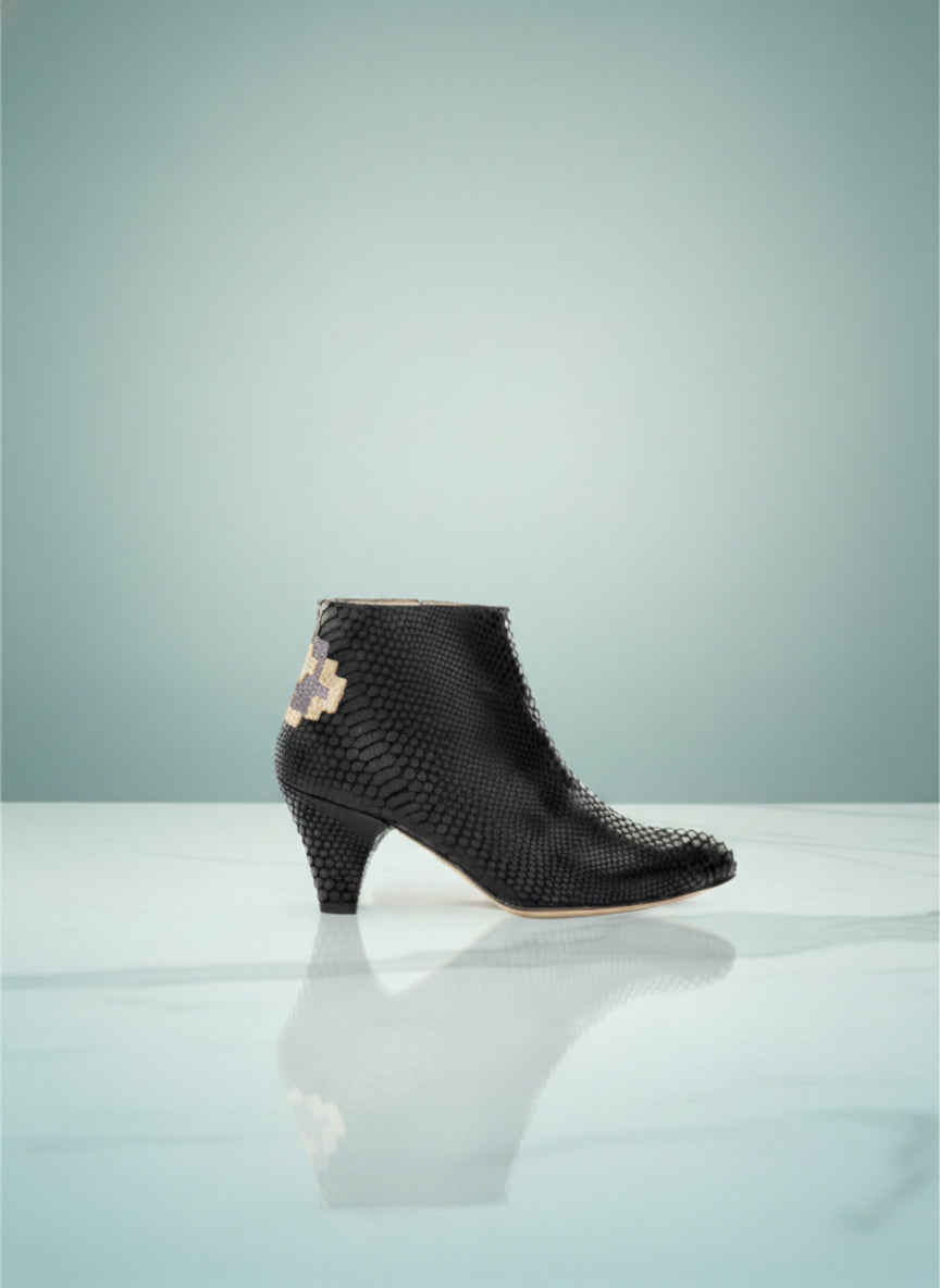 Delfonia - Imprimé Metallisé Noir | Patricia Blanchet