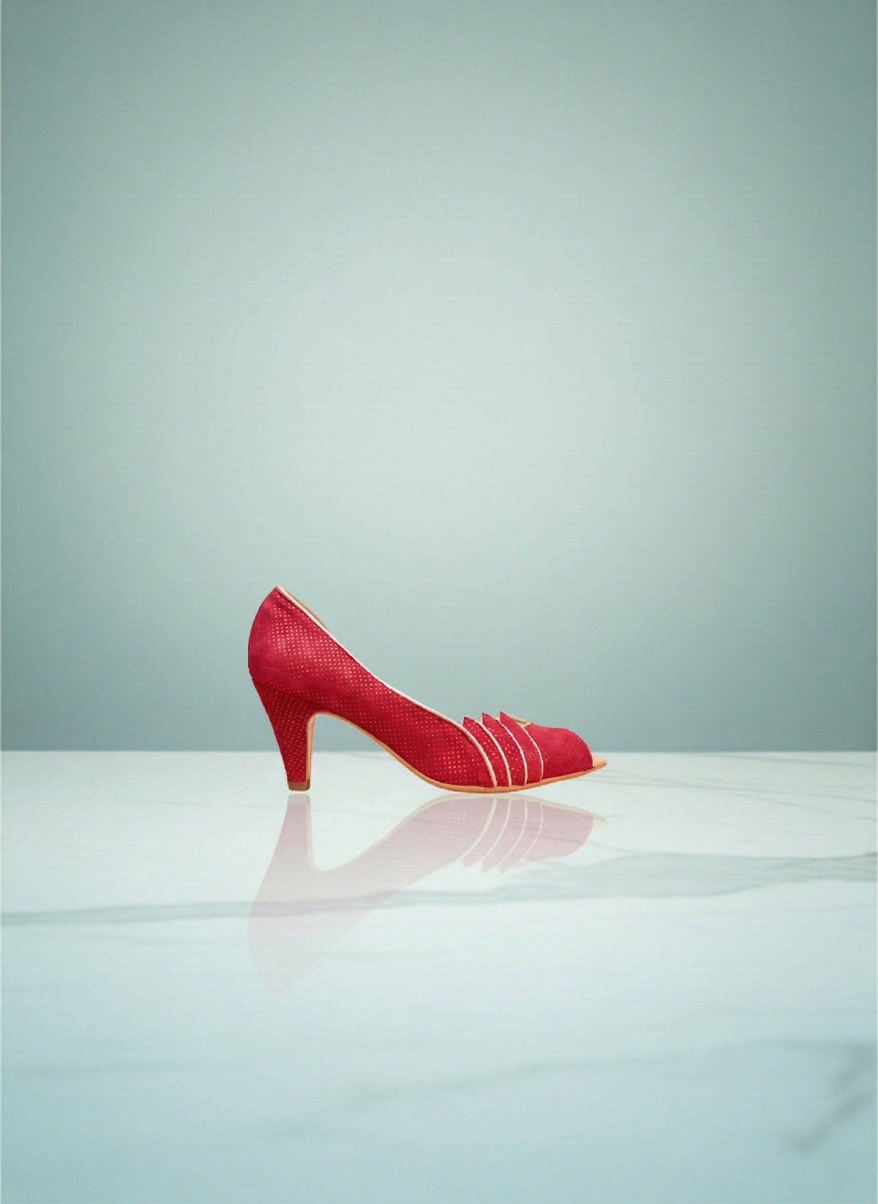 Gaby - Rouge Cerise Imprimé Strass | Patricia Blanchet