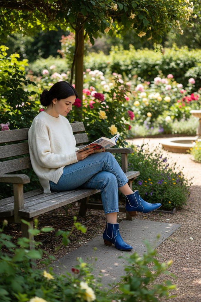 Bullit - Imprimé Metallisé Bleu Centriste | Patricia Blanchet