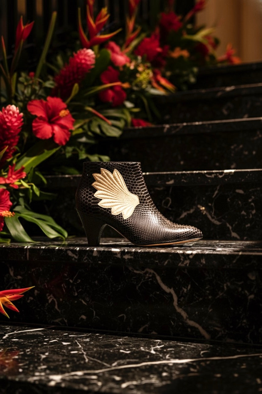 Hooping - Imprimé Métallisé Chocolat | Patricia Blanchet