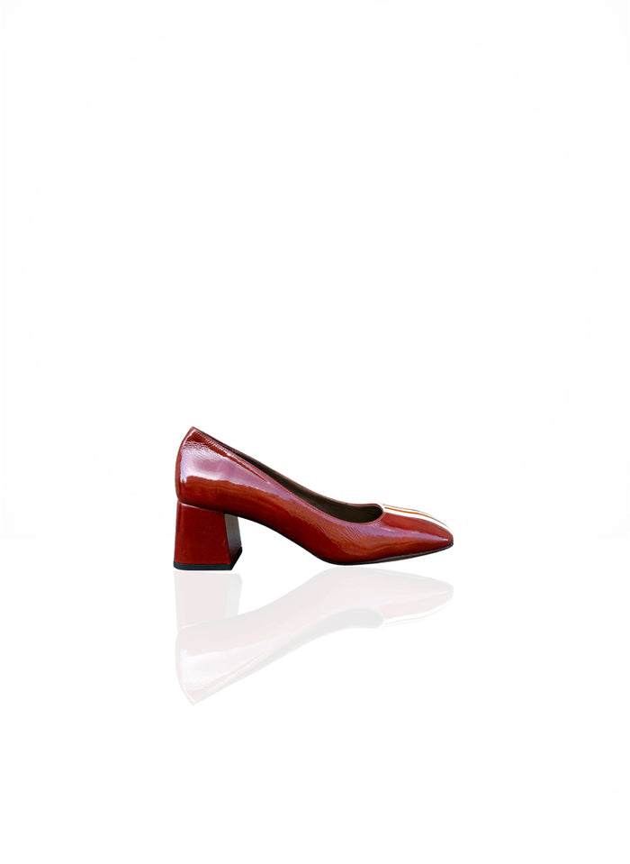 Jamaica - Cuir Verni Caramel