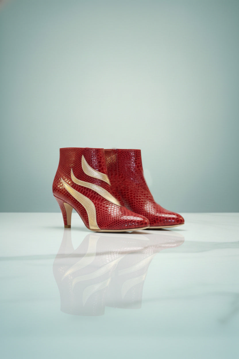 Kershner - Imprimé Métallisé Rouge | Patricia Blanchet