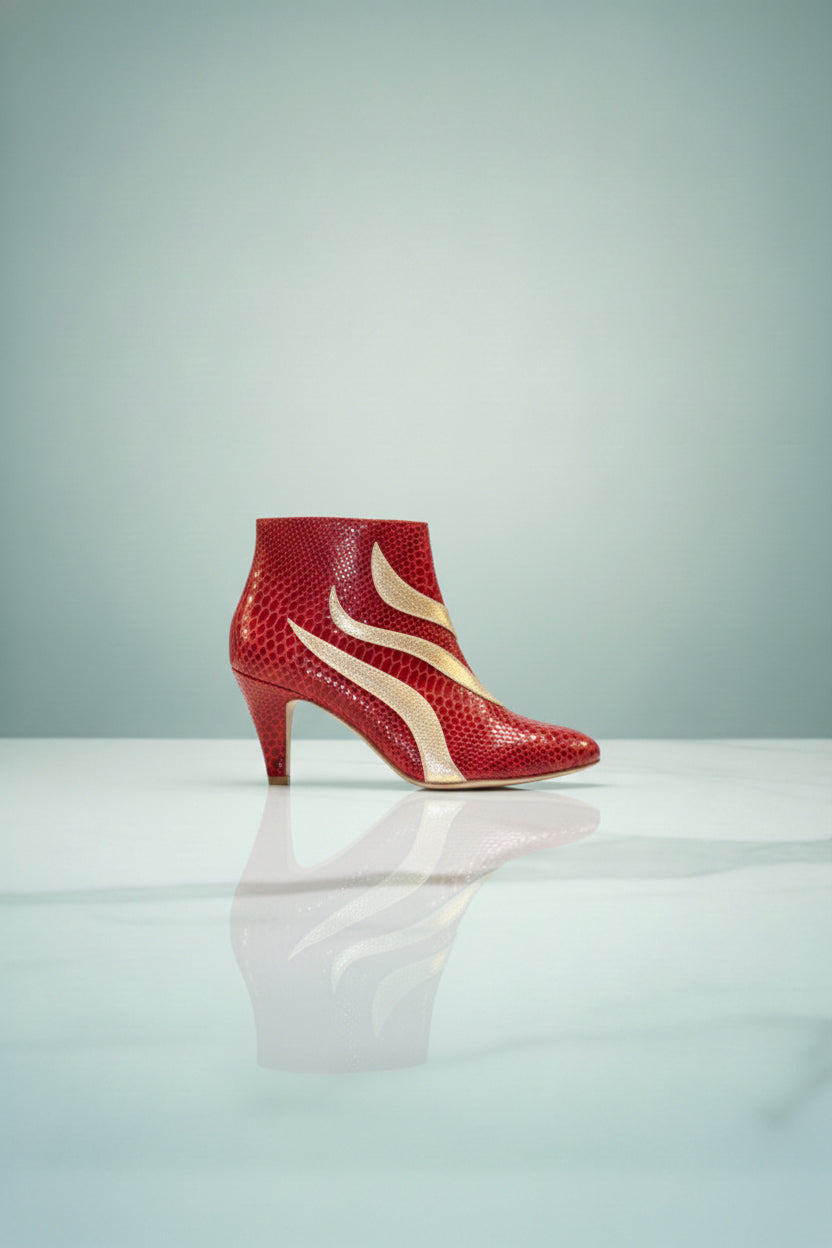 Kershner - Imprimé Métallisé Rouge | Patricia Blanchet