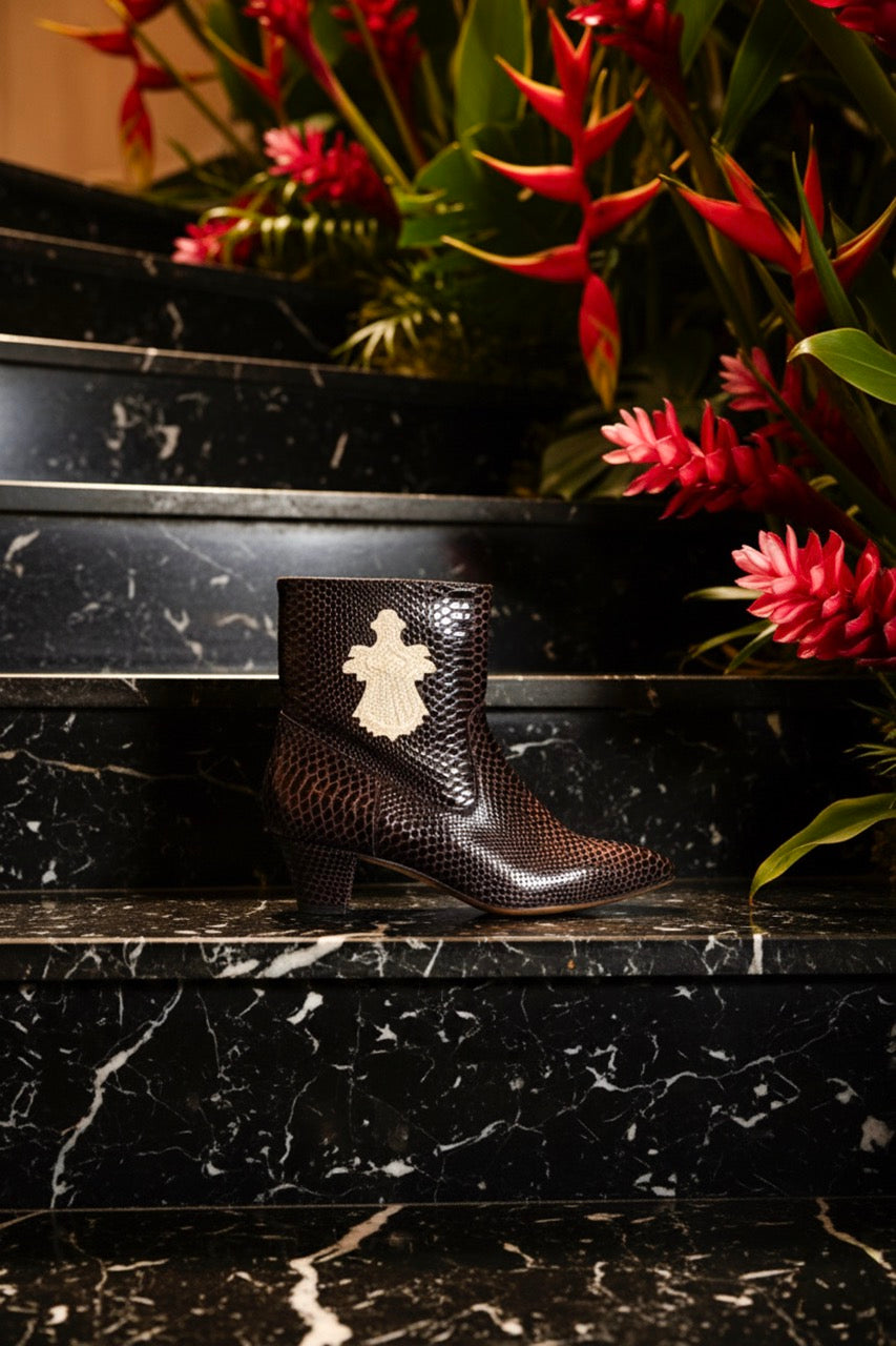 Kickrazy - Imprimé Metallisé Chocolat | Patricia Blanchet