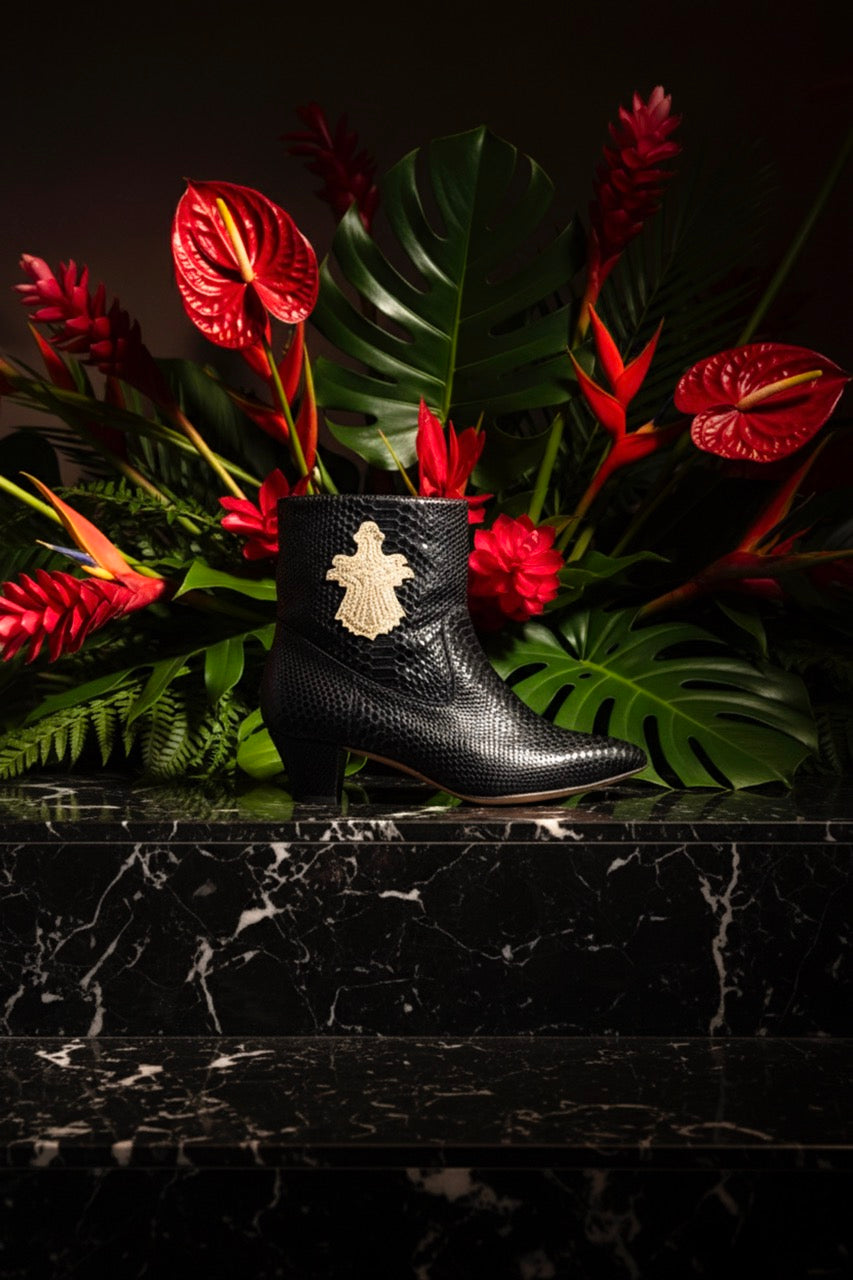 Kickrazy - Imprimé Metallisé Noir | Patricia Blanchet