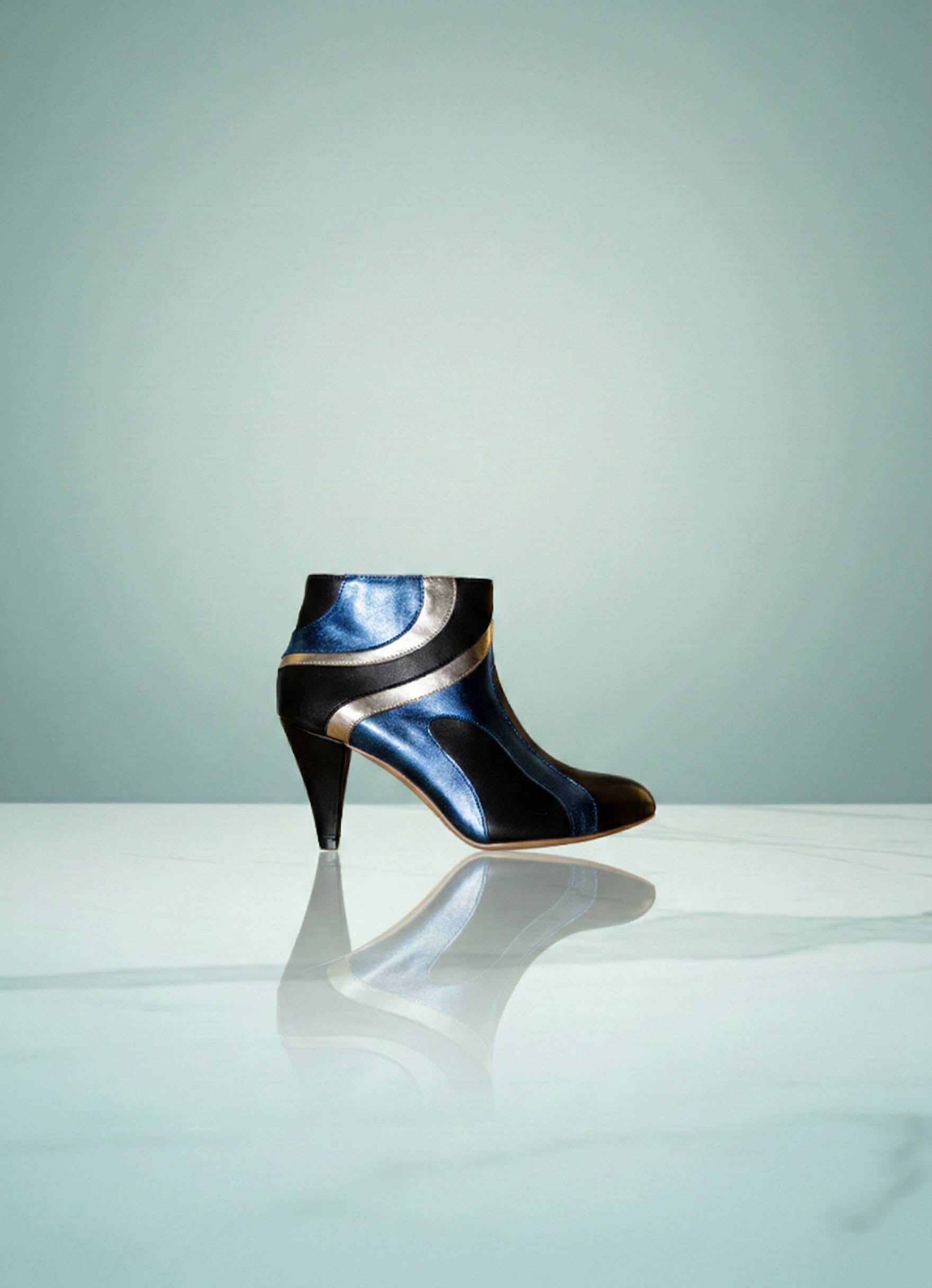 Lemonade - Noir et Métallisé Bleu | Patricia Blanchet