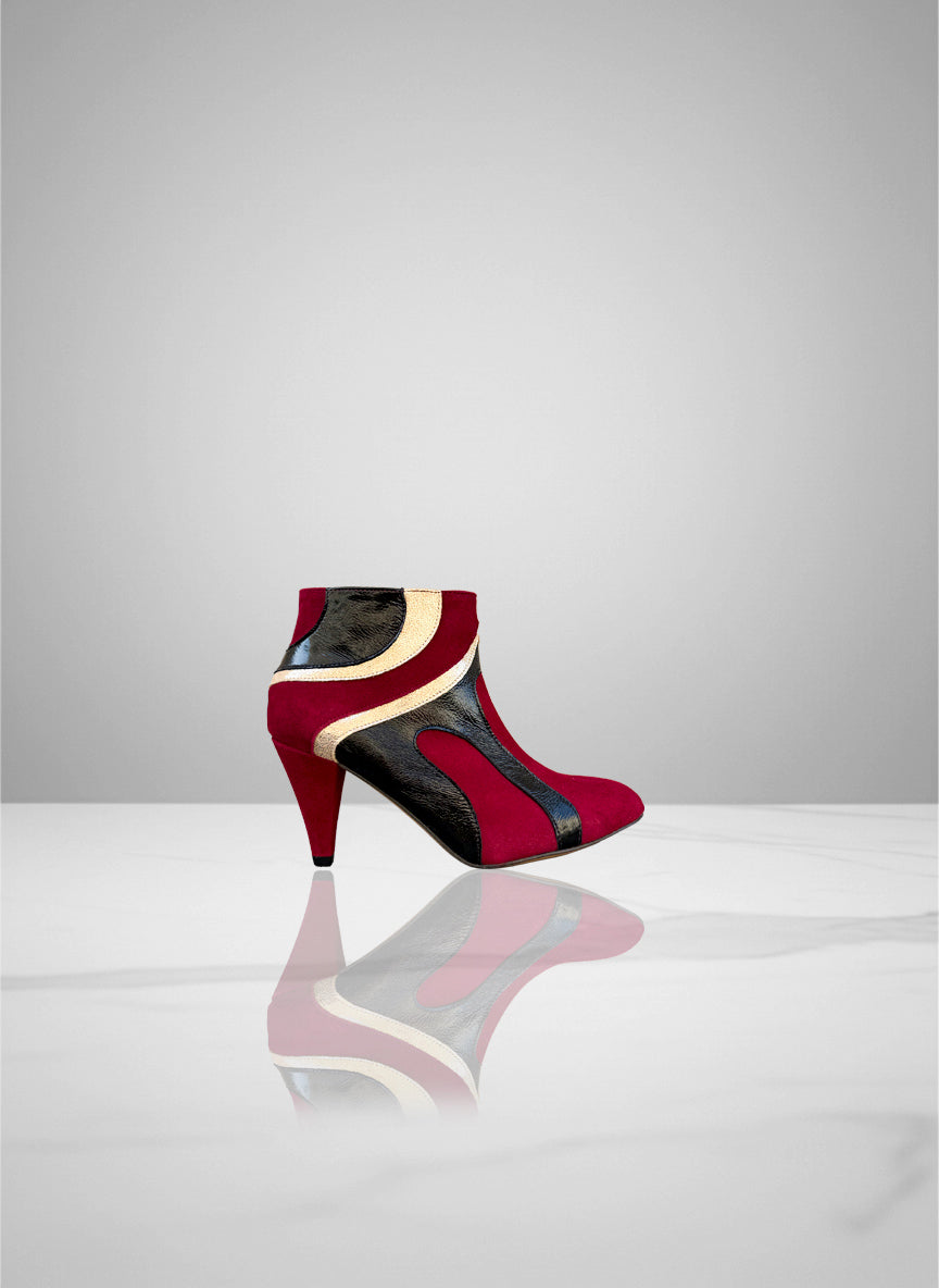 Lemonade - Nubuck Bordeaux & Verni Noir | Patricia Blanchet