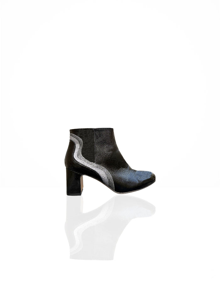 Loonette Verni Noir et Glitter Fin Carbone