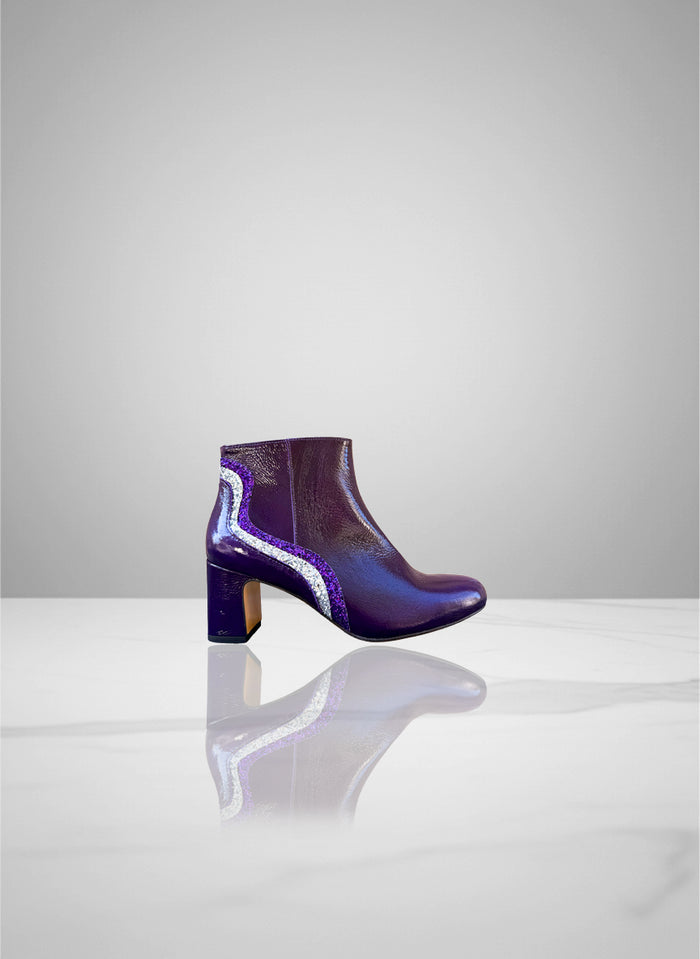 Loonette - Purple Patent Leather & Glitter