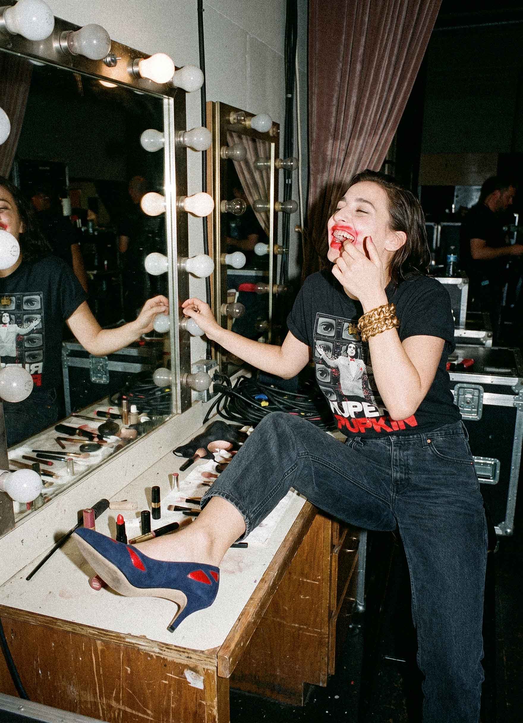 Nobakav - Navy Blue with Red Inserts | Patricia Blanchet