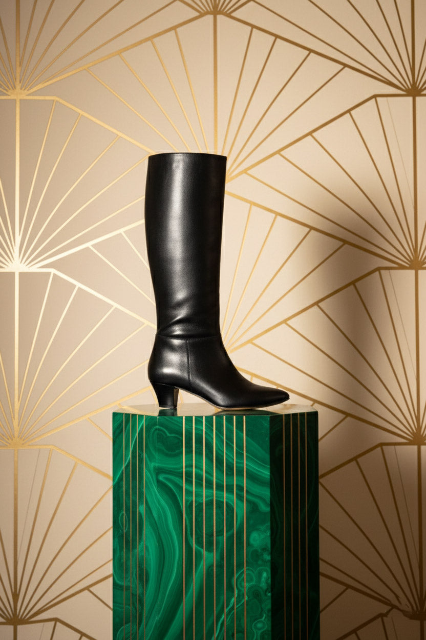 Samuela - Cuir Noir | Patricia Blanchet