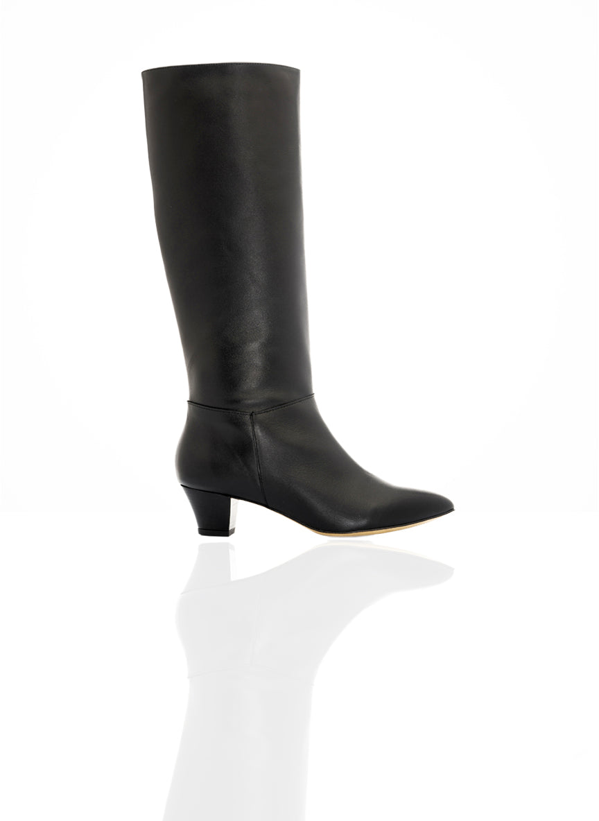 Samuela - Cuir Noir | Patricia Blanchet