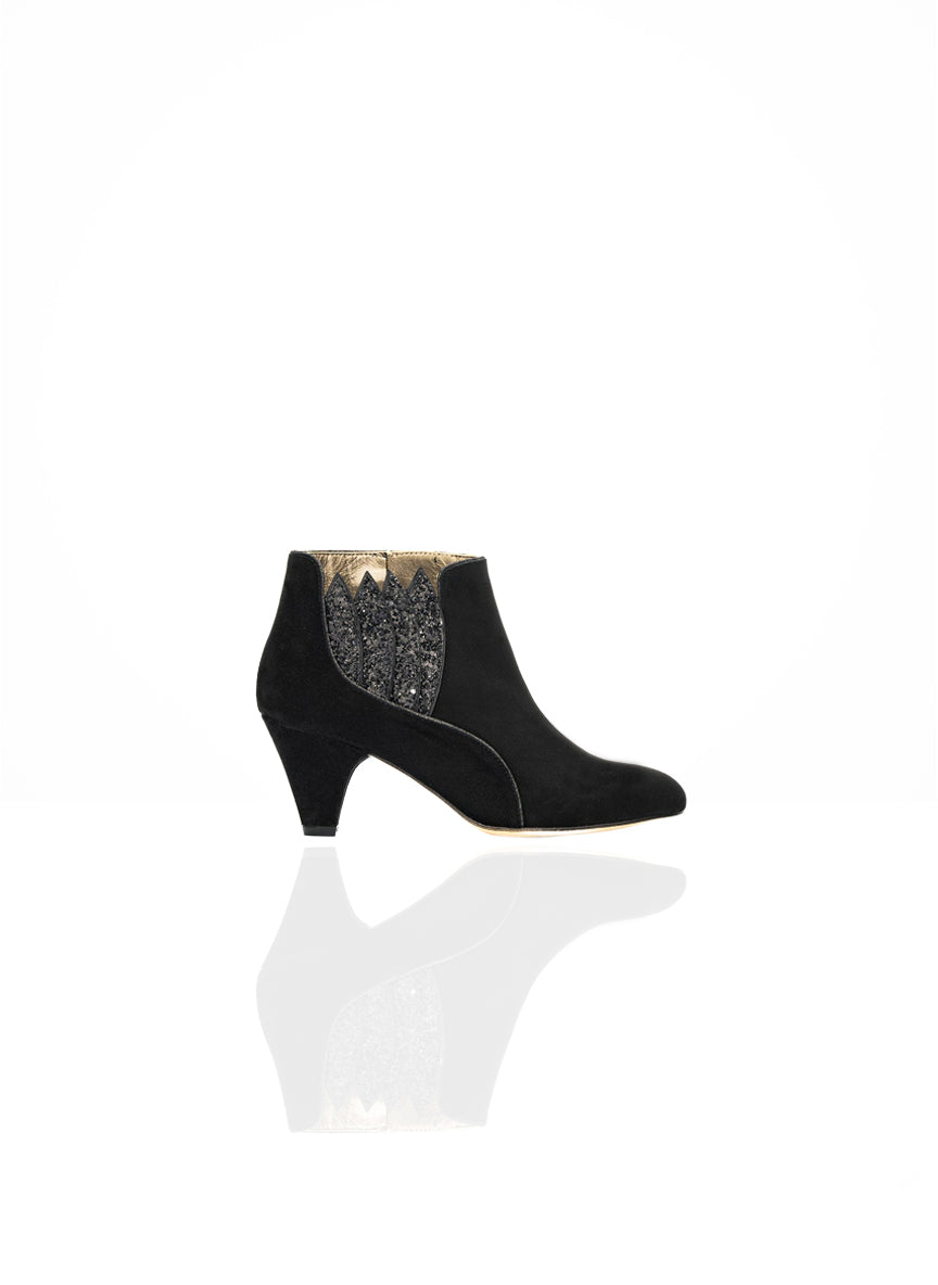 Tonyscott - Nubuck & Glitter Noir | Patricia Blanchet