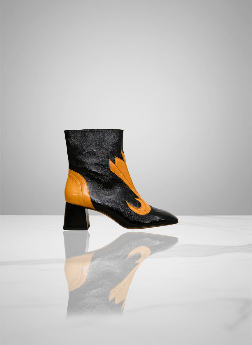 Vinny - Verni Black & Saffron Yellow | Patricia Blanchet