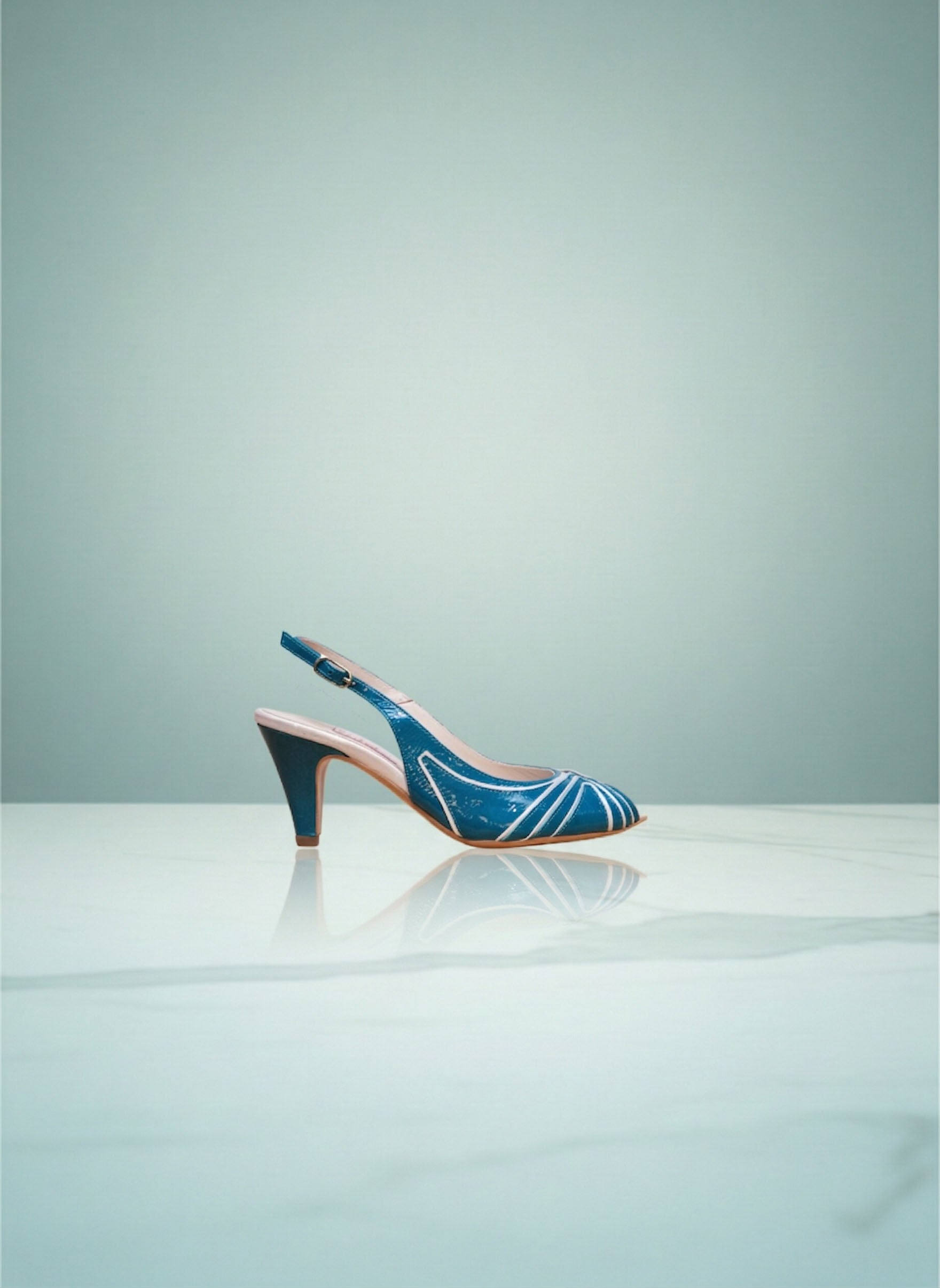 Vivi - Vernis Bleu Canard et Argent | Patricia Blanchet