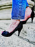 Escarpin haut ouvert glitter noir Patricia Blanchet - image-survol
