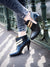 low-boots à talon 7 cm cuir noir et détails glitter or Telly Patricia Blanchet - image-survol-2