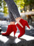 Low-boots talon haut nubuck rouge Fifty Five Patricia Blanchet - image-survol
