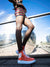 Baskets montantes en cuir verni orange et cuir verni blanc Patricia Blanchet - image-survolBaskets montantes en cuir verni orange et cuir verni blanc Patricia Blanchet - image-survol