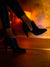 Low-boot talon femme ouvertes sur le côté nubuck noir Patricia Blanchet - image-survol