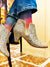 Low-boot femme petit talon glitter champagne Forty Four Patricia Blanchet - image-survol